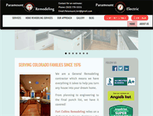 Tablet Screenshot of paramountremodelingco.com